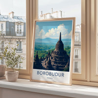 Borobudur Poster - Indonesia Wall Art
