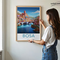 Bosa Poster - Italy Wall Art