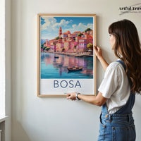 Bosa Poster - Sardinia Wall Art
