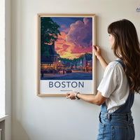 Boston Poster - Massachusetts Wall Art