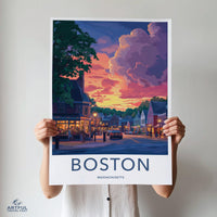 Boston Poster - Massachusetts Wall Art