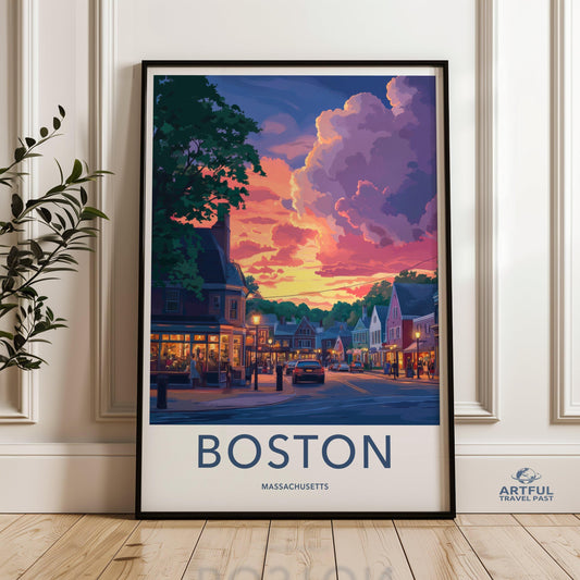 Boston Poster - Massachusetts Wall Art