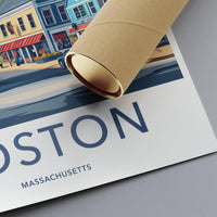 Boston Poster - Massachusetts Wall Art