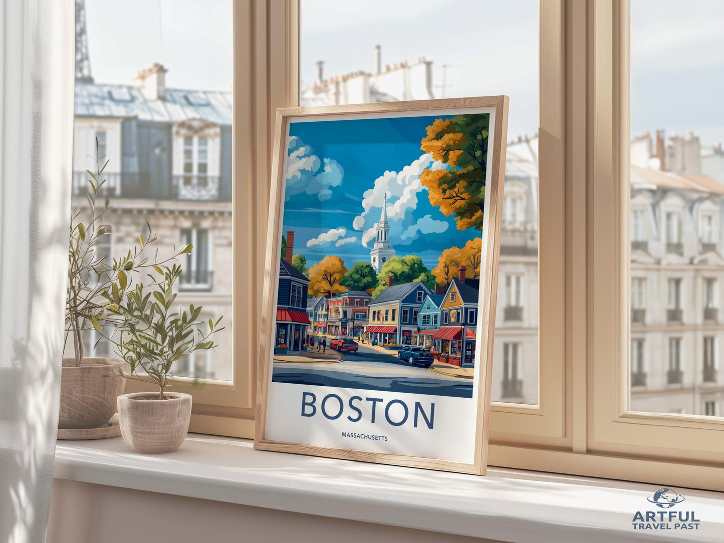 Boston Poster - Massachusetts Wall Art