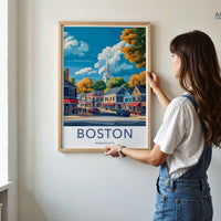 Boston Poster - Massachusetts Wall Art