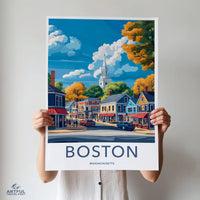 Boston Poster - Massachusetts Wall Art