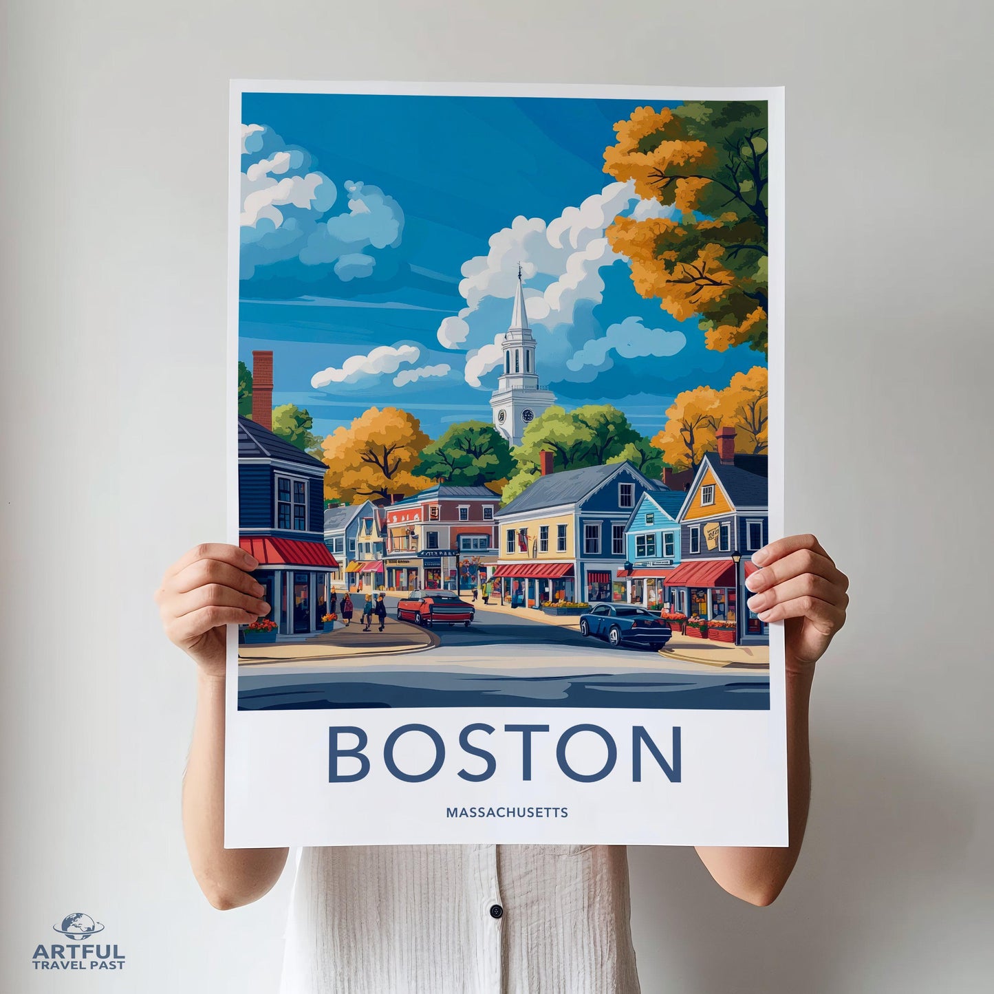 Boston Poster - Massachusetts Wall Art