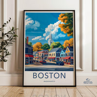 Boston Poster - Massachusetts Wall Art