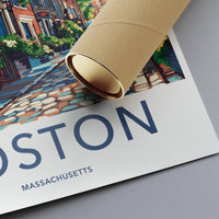 Boston Poster - Massachusetts Wall Art