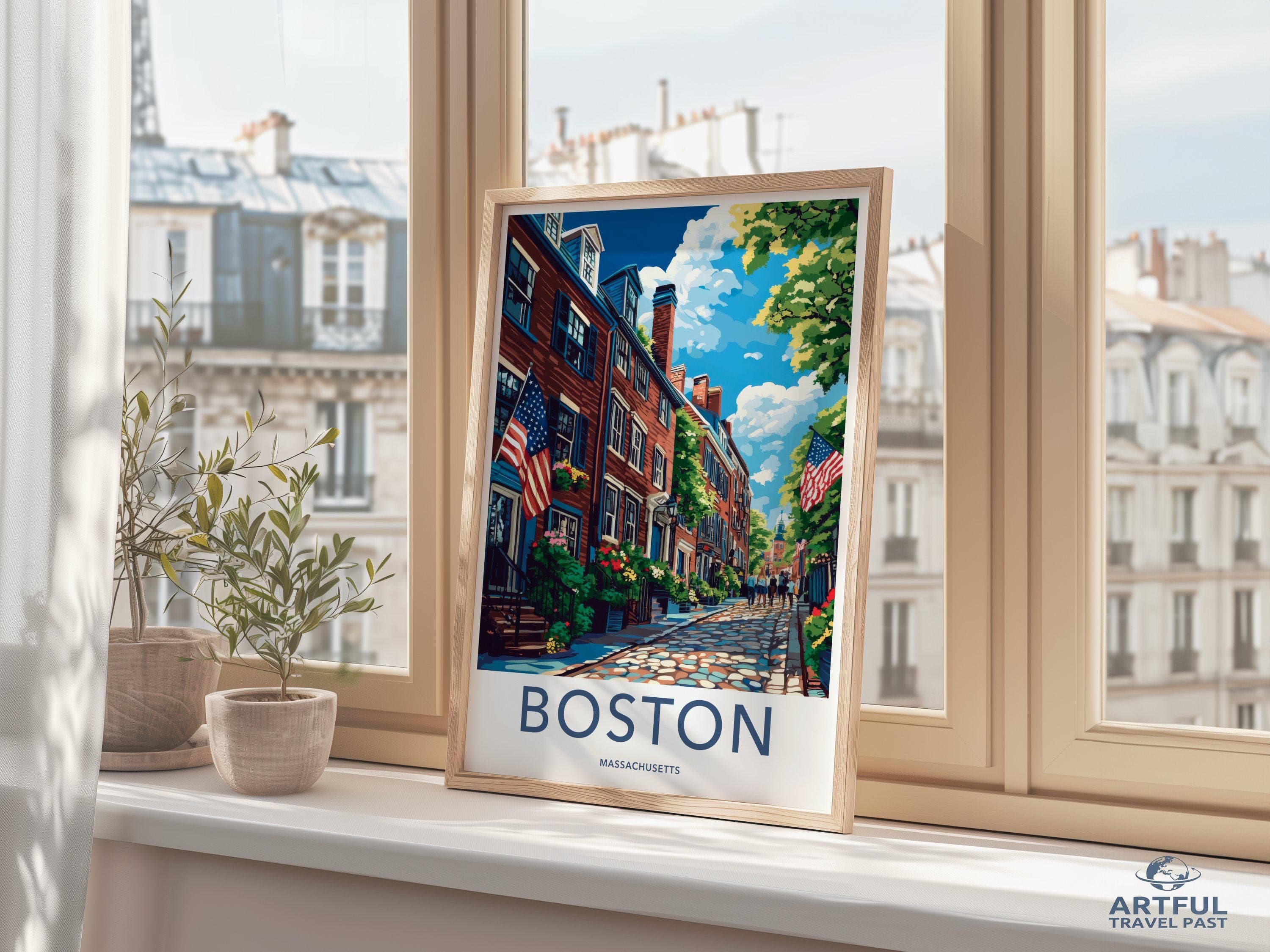 Boston Poster - Massachusetts Wall Art