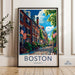Boston Poster - Massachusetts Wall Art