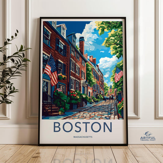 Boston Poster - Massachusetts Wall Art