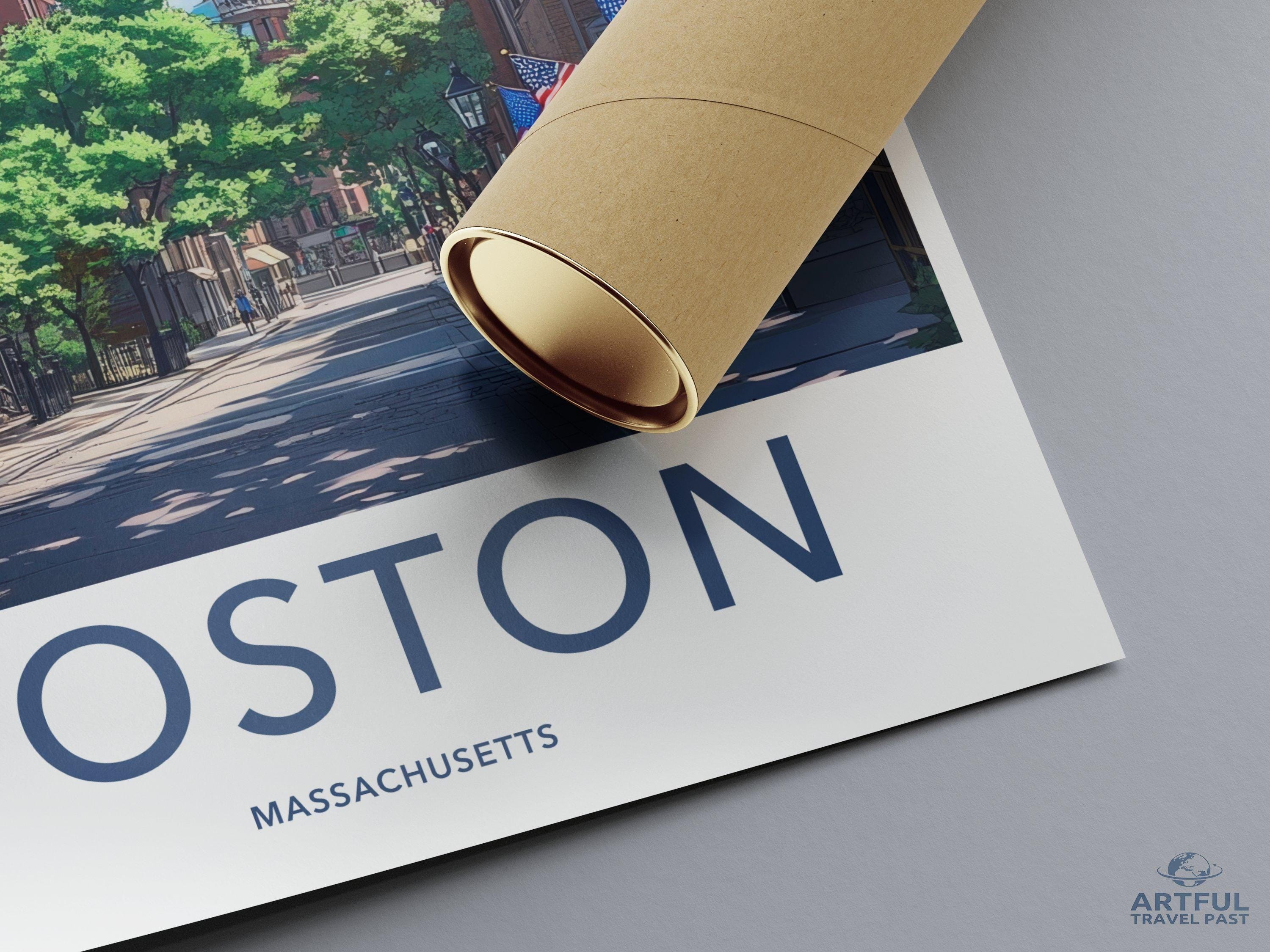 Boston Poster - Massachusetts Wall Art