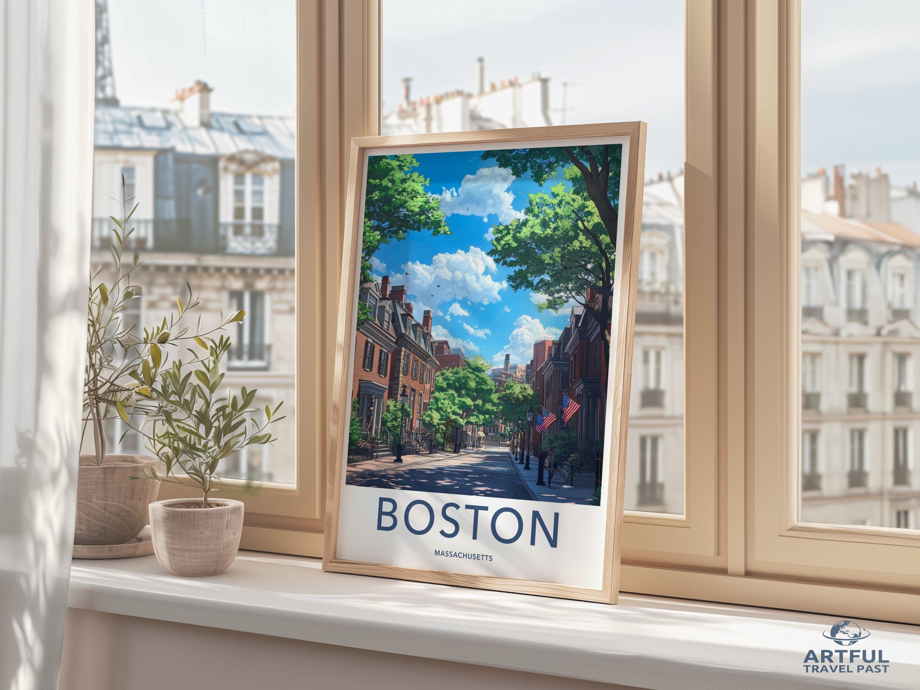 Boston Poster - Massachusetts Wall Art