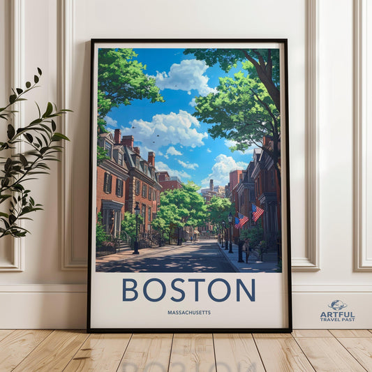 Boston Poster - Massachusetts Wall Art