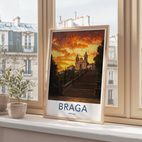 Braga Poster | Portugal Wall Art | Europe Decor