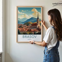 Brasov Poster - Romania Wall Art