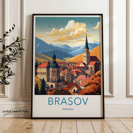 Brasov Poster - Romania Wall Art