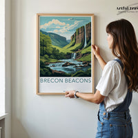 Brecon Beacons Poster | Wales Wall Art | UK Decor