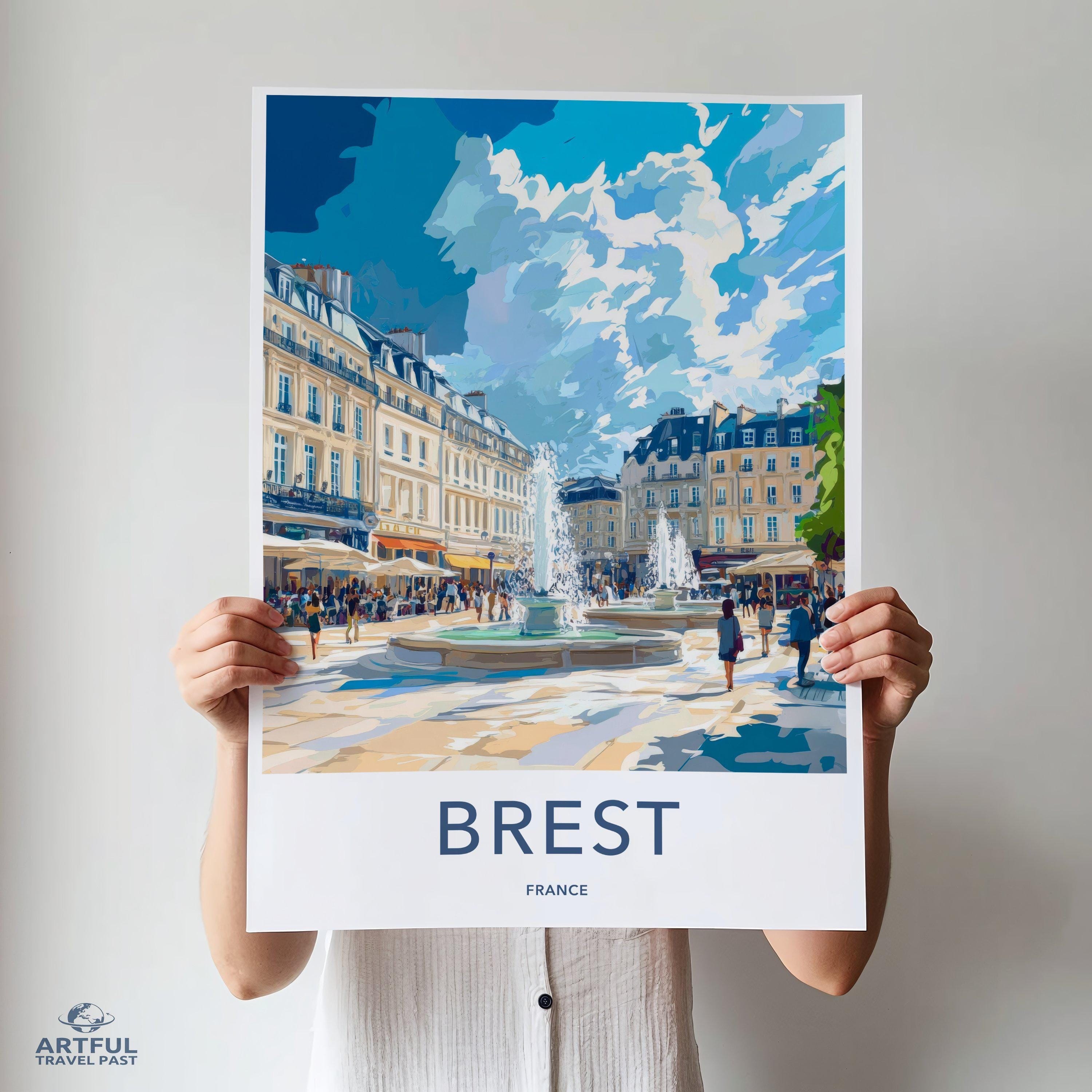 Brest Poster - France Wall Art