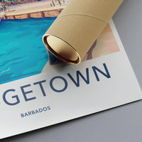 Bridgetown Poster - Barbados Wall Art