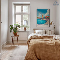 Bridgetown Poster - Barbados Wall Art