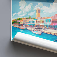 Bridgetown Poster - Barbados Wall Art