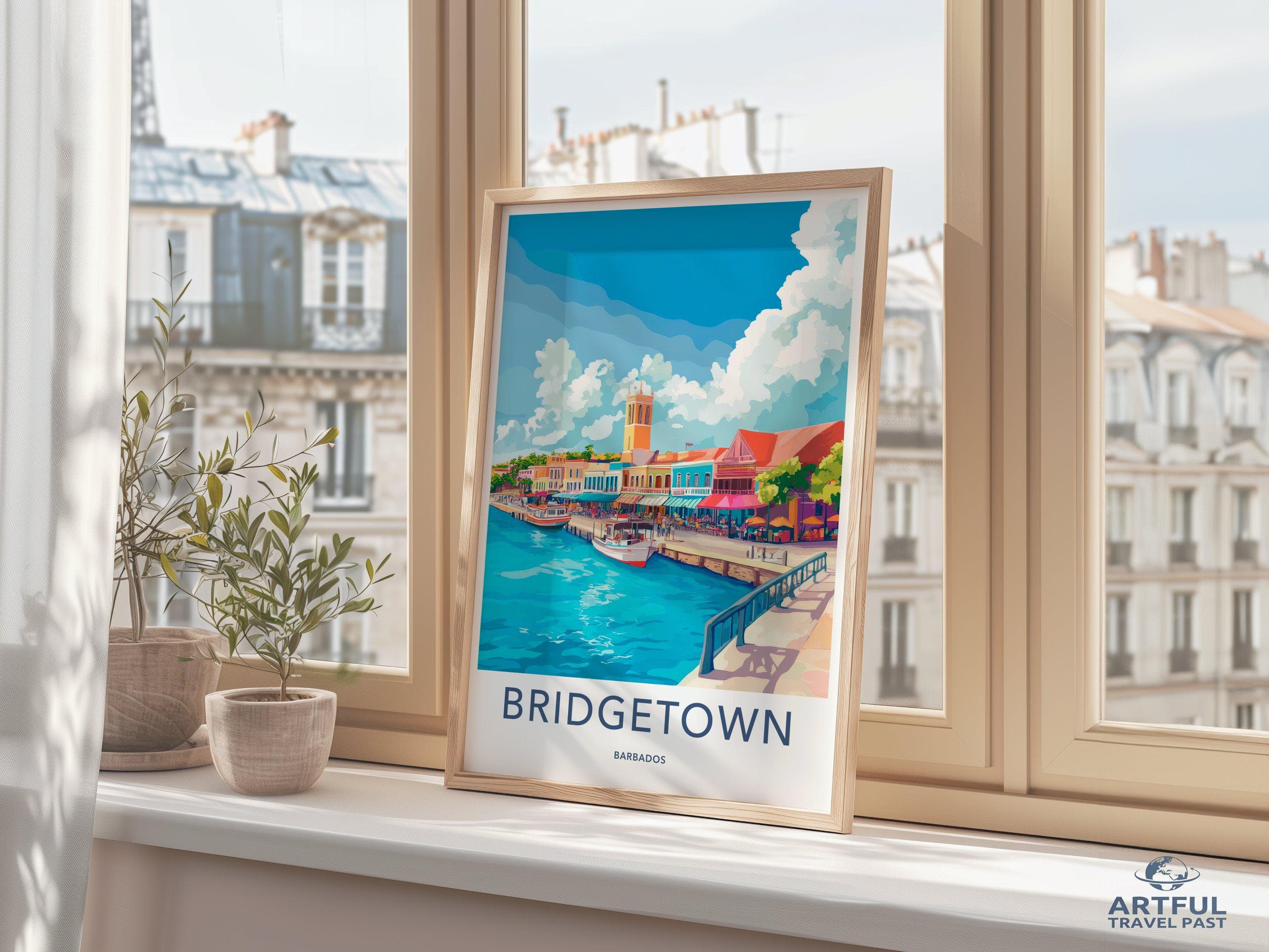 Bridgetown Poster - Barbados Wall Art
