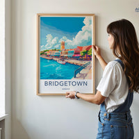 Bridgetown Poster - Barbados Wall Art