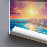 Bridgetown Poster | Barbados Wall Art | Caribbean Decor