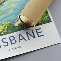 Brisbane Poster - Australia Wall Art
