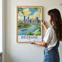 Brisbane Poster - Australia Wall Art