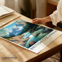 British Columbia Poster | Canada Wall Art | North America Decor