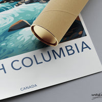 British Columbia Poster | Canada Wall Art | North America Decor