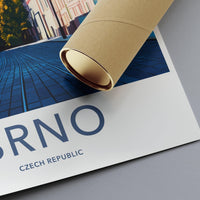 Brno Poster | Czech Republic Wall Art | Eastern Europe Decor