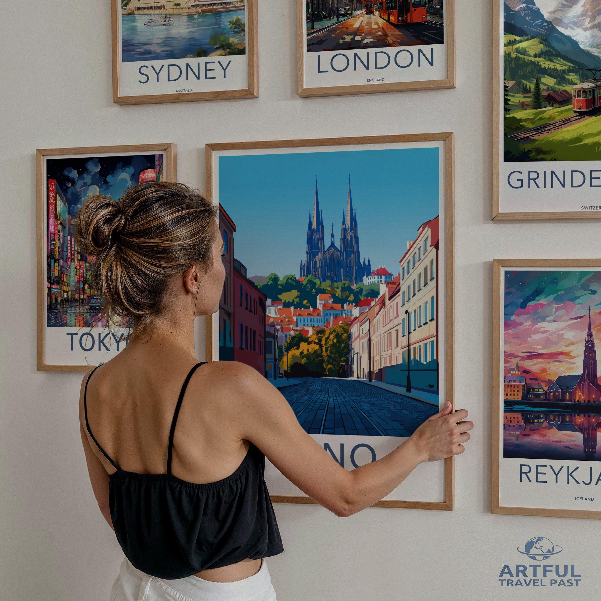 Brno Poster | Czech Republic Wall Art | Eastern Europe Decor