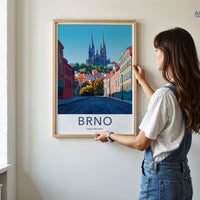 Brno Poster | Czech Republic Wall Art | Eastern Europe Decor