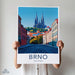 Brno Poster | Czech Republic Wall Art | Eastern Europe Decor