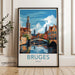 Bruges Poster | Belgium Wall Art | Europe Decor