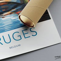 Bruges Poster | Belgium Wall Art | Europe Decor