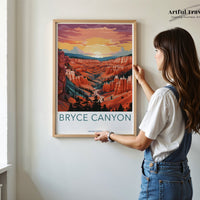 Bryce Canyon Poster | Utah Wall Art | America Decor