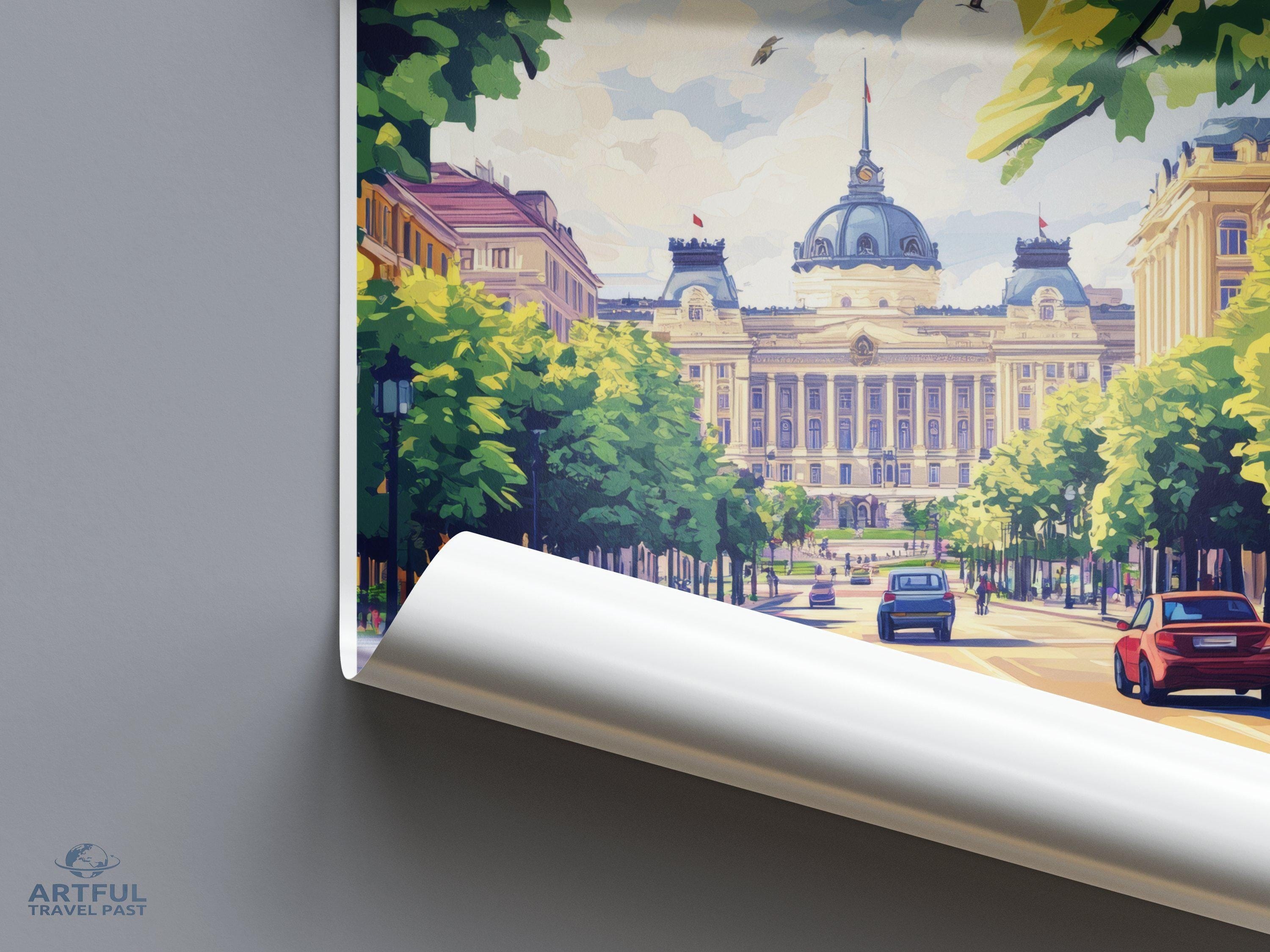 Bucharest Poster - Romania Wall Art