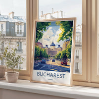Bucharest Poster - Romania Wall Art