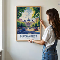 Bucharest Poster - Romania Wall Art