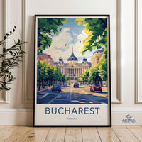 Bucharest Poster - Romania Wall Art