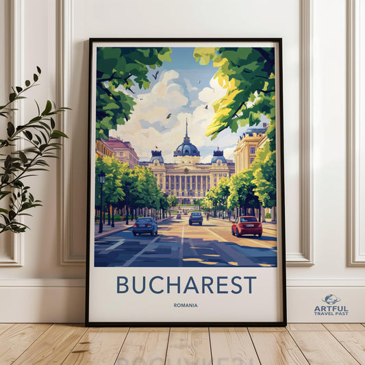 Bucharest Poster - Romania Wall Art