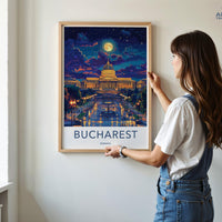 Bucharest Poster - Romania Wall Art
