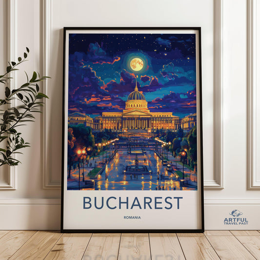 Bucharest Poster - Romania Wall Art