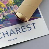 Bucharest Poster | Romania Wall Art | Europe Decor