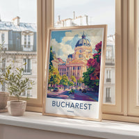 Bucharest Poster | Romania Wall Art | Europe Decor